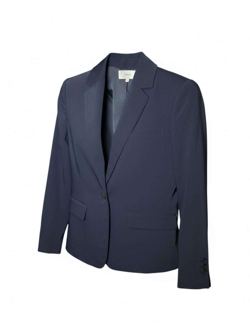 Vince Navy Single-Button Blazer